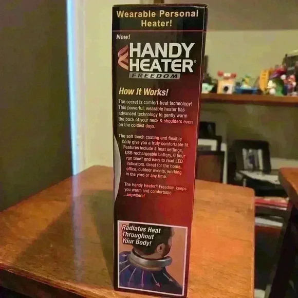 Handy Heater Freedom Neck Wearable Personal Heater USB Silver 22001 (1228) - Picture 2 of 4